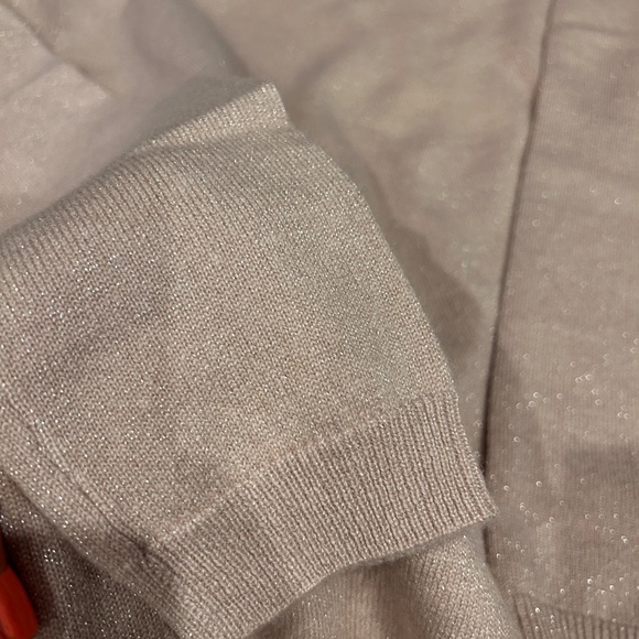 Pure Collection Sweater Cashmere Blend Size 12 Pink Shimmer Winter READ DESC - Picture 5 of 9